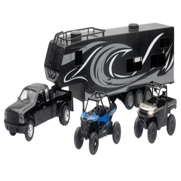 Modèle Réduit CAM Toy Hauler A/POL UTV/New Ray Toys, multicolor