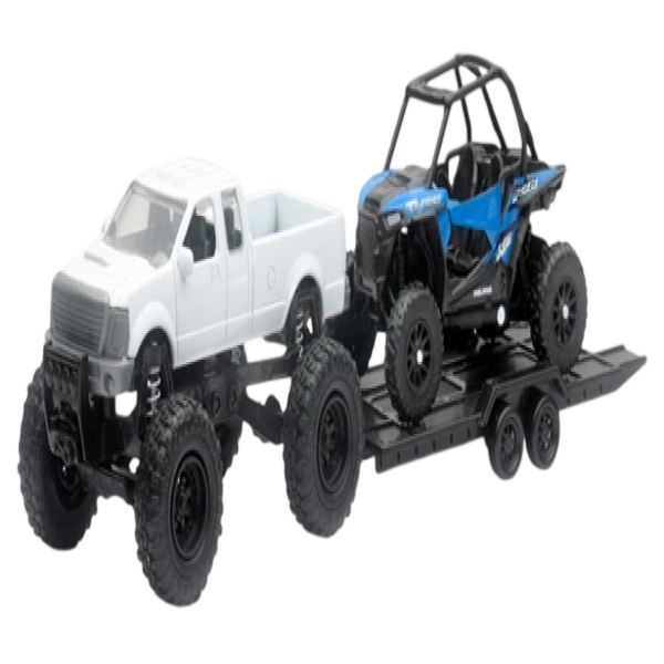 Modèle Réduit CAM A/POL RZR XP 1000 EPS/New Ray Toys/ blanc bleu