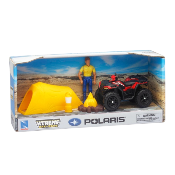 Modèle Réduit 1:18 POL Sportsman XP 1000/New Ray Toys/ noir rouge