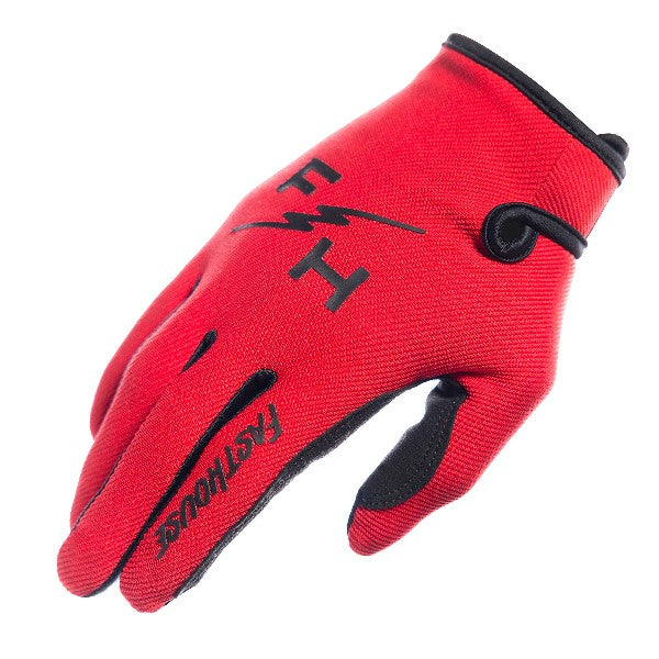 Gants de Motocross Carbon Eternal/Fasthouse rouge /droite