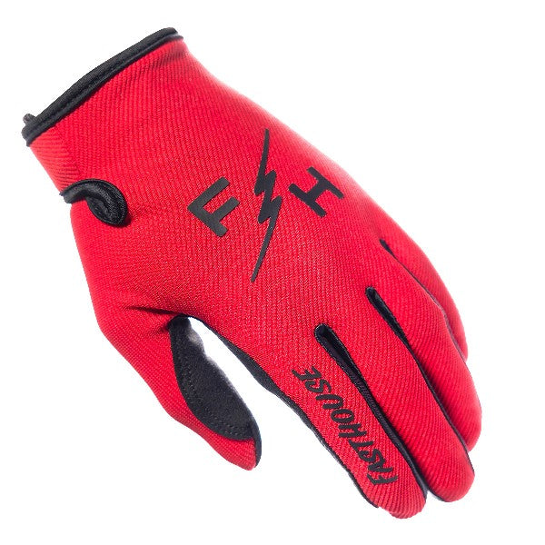 Gants de Motocross Carbon Eternal/Fasthouse rouge/gauhe