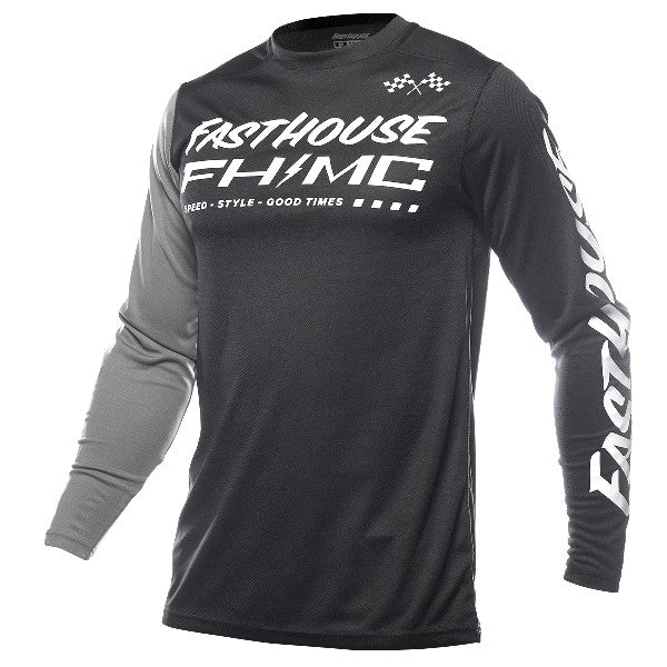 Chandail de Motocross Carbon Method/Fasthouse/Noir gris de face