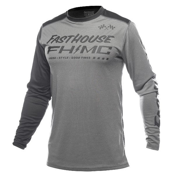 Chandail de Motocross Carbon Method/Fasthouse/gris et noir de face