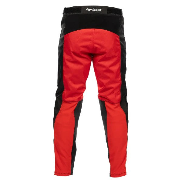 Pantalon de Motocross Carbon Echo/Fasthouse/Rouge noir, de dos