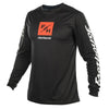 Chandail de Motocross Carbon Echo/Fasthouse/noir de face