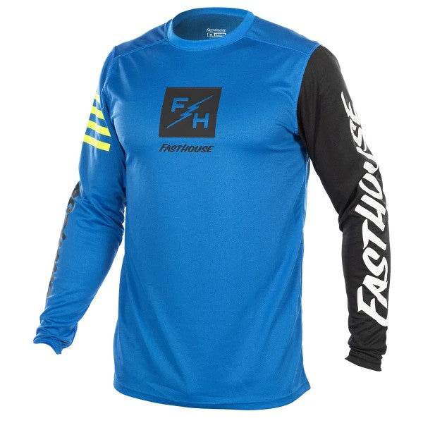 Chandail de Motocross Carbon Echo/Fasthouse/bleu de face