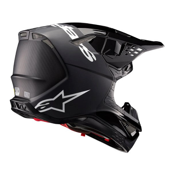 Casque de Motocross SM10 Flood Alpinestars noir, côté droit