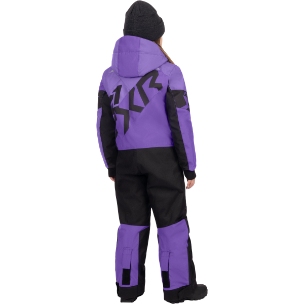 Ensemble CH Cold Cross CX pour Enfants FXR/mauve, de dos
