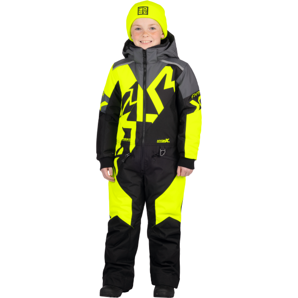 Ensemble CH Cold Cross CX pour Enfants FXR, de face, haute-visibilité noir