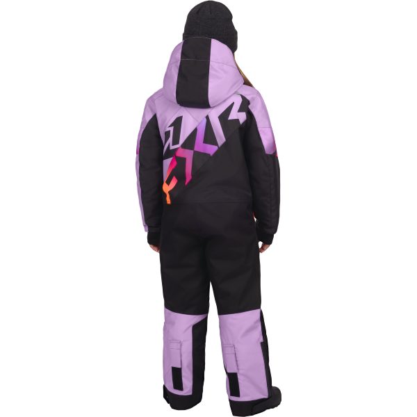 Ensemble CH Cold Cross CX pour Enfants FXR, mauve noir, de dos