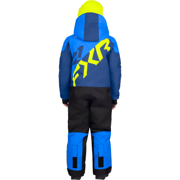 Ensemble CH Cold Cross CX pour Enfants FXR/ bleu, jaune, de dos