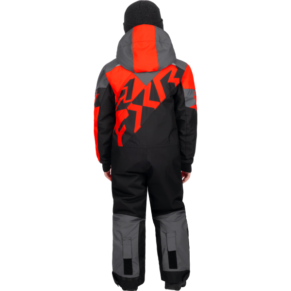 Ensemble CH Cold Cross CX pour Enfants FXR/ Rouge noir, de dos