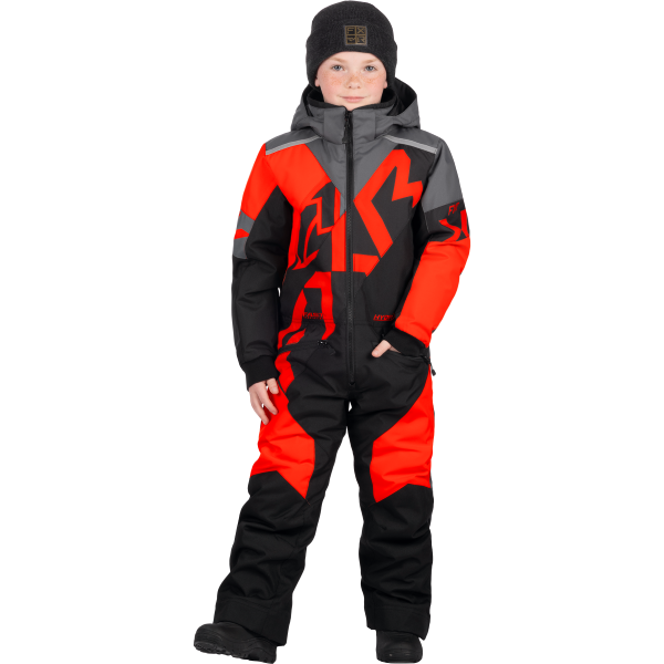 Ensemble CH Cold Cross CX pour Enfants FXR/ Rouge noir, de face