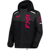 Manteau de Motoneige Helium Enfant Noir/Rose de face