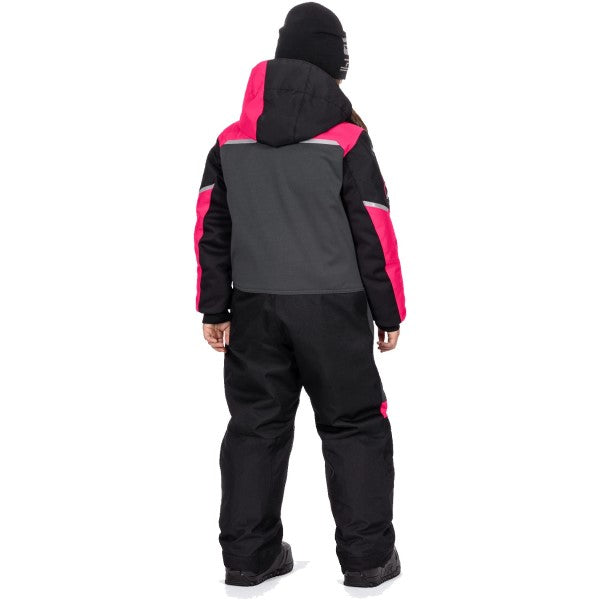 Ensemble de Motoneige Revo Enfant Gris/Rose de dos
