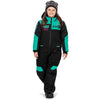 Ensemble de Motoneige Revo Enfant Noir/Menthe de face
