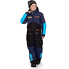 Ensemble de Motoneige Vertical Enfant Bleu/Orange de face