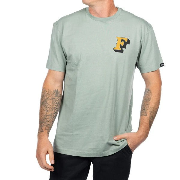 T-Shirt Champions Choice/Fasthouse/ gris vert de face