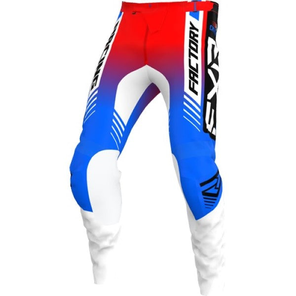 Pantalon de Motocross Clutch Pro Bleu/Blanc/Rouge