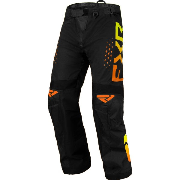 Pantalon de Motoneige Cold Cross RR noir jaune, de face