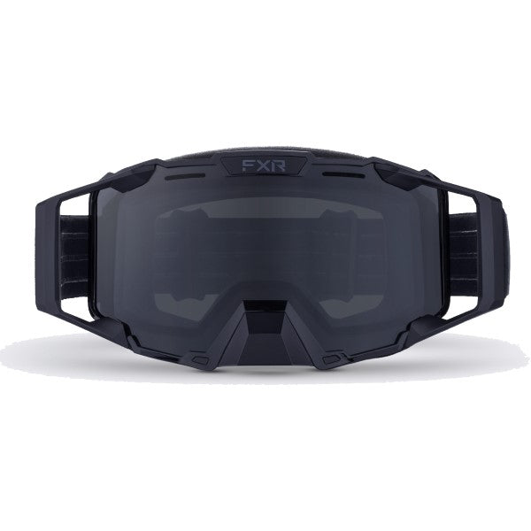 Lunettes de Motoneige Combat Noir Ops de face