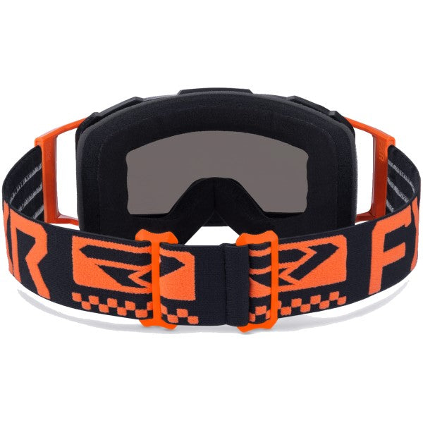 Lunettes de Motoneige Combat Orange de dos