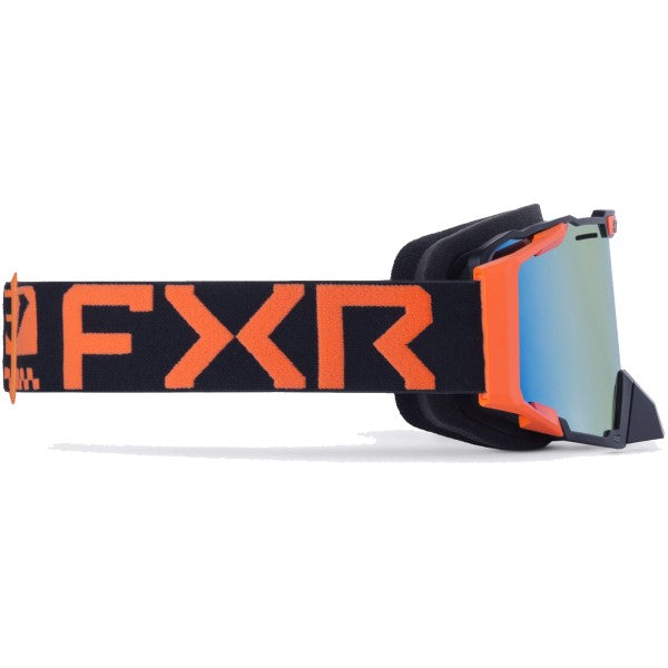Lunettes de Motoneige Combat Orange de gauche