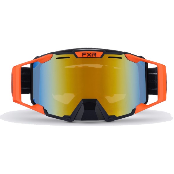 Lunettes de Motoneige Combat Orange de face
