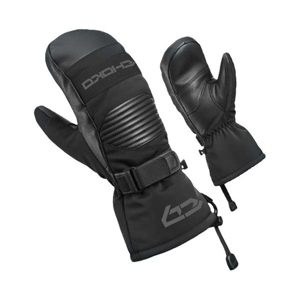 Mitaines de Motoneige en Cordura/Cuir Junior choko/Noir Ops