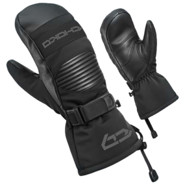 Mitaines de Motoneige en Cordura/Cuir Junior choko/Noir Gris