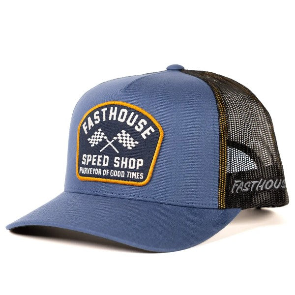 Casquette Crossroad/Fasthouse/bleu clair de profil