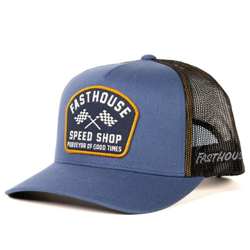 Casquette Crossroad/Fasthouse/bleu clair de profil
