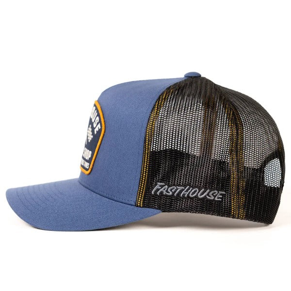 Casquette Crossroad/Fasthouse/bleu clair , coté gauche