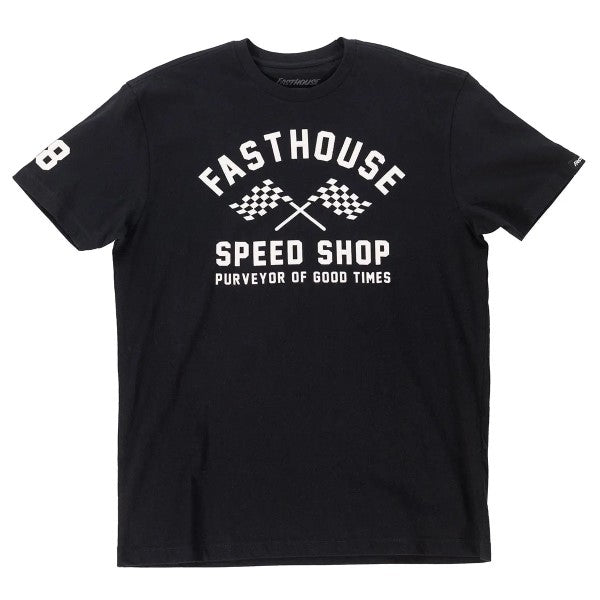 T-Shirt Crossroad/Fasthouse/noir, de face