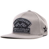 Casquette Crown/Fasthouse/gris de face 