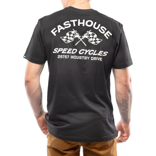 T-Shirt Crown Noir essayage de dos