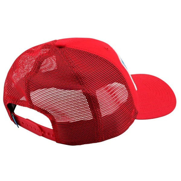 Casquette TLD GasGas Team Stock Courbée Rouge, arrière