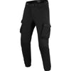 Pantalon de Moto FLEX-AST Cargo Noir, de face
