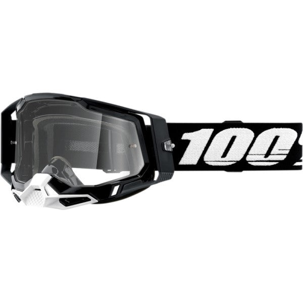 Lunettes de Motocross Racecraft 2 à Lentille Claire Noir