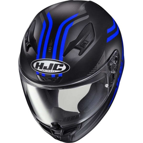 Casque Intégral de Moto i10 Strix Noir/Bleu au dessus