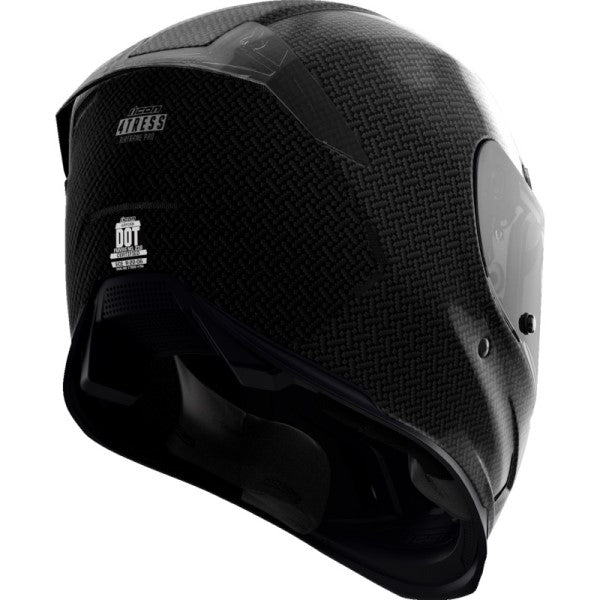 Casque Intégral de Moto Airframe Pro Carbon 4Tress Noir incliné de dos