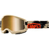 Lunettes de Motocross Strata 2 à Lentille Miroir 100% Beige