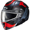 Casque Modulaire de Motoneige CARST Gris/Rouge