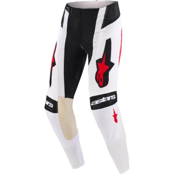Pantalon de Motocross Techstar Knif Noir/Blanc/Rouge de face