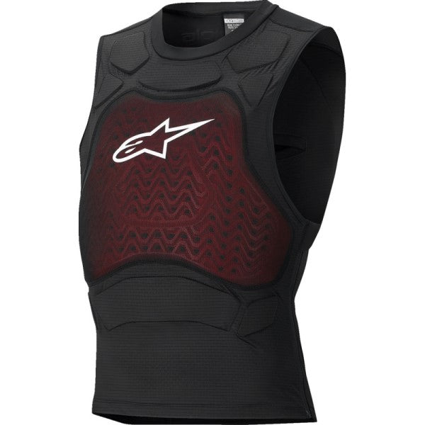 Veste de Protection de Motocross Bionic Plasma LT Noir/Rouge de face