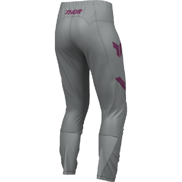 Pantalon de Motocross Ridemode Menace Femme/ thor/ gris mauve de dos