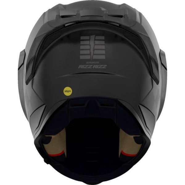 Casque Intégral de Moto Ultraflite Rizz Rizz Noir de dos