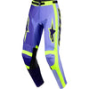 Pantalon de Motocross Racer Portl Mauve/Jaune de face