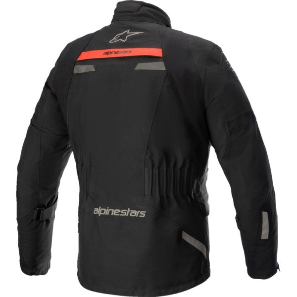 Manteau de Moto Altamira Gore-Tex Noir/Rouge de dos