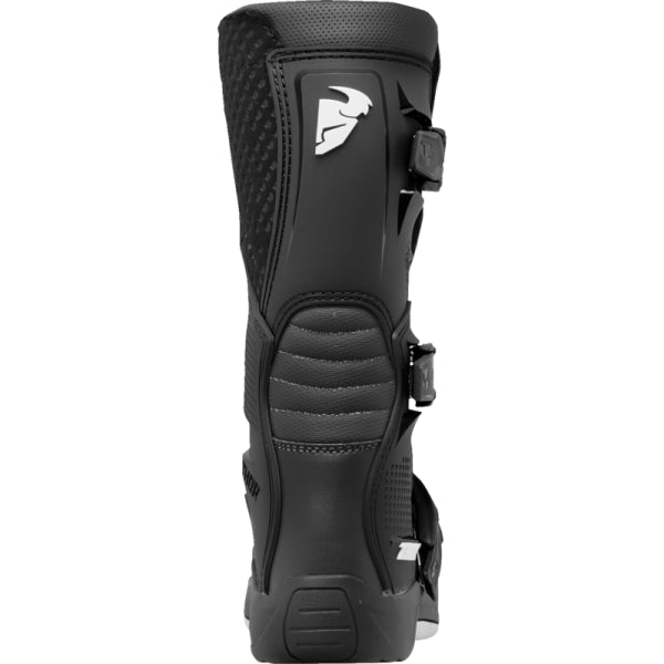 Bottes de Motocross Blitz XR Junior Thor Noir/Blanc, arrière 